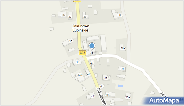 Jakubowo Lubińskie, Jakubowo Lubińskie, 38, mapa Jakubowo Lubińskie