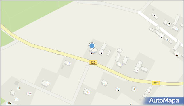 Jakubowo Lubińskie, Jakubowo Lubińskie, 4A, mapa Jakubowo Lubińskie