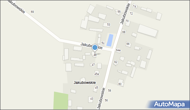 Jakubowskie, Jakubowskie, 49, mapa Jakubowskie