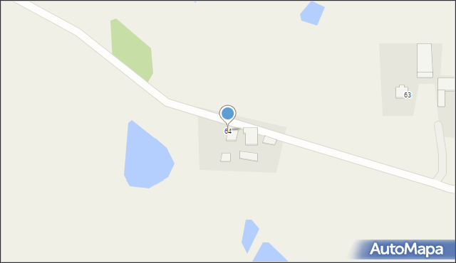 Jakunówko, Jakunówko, 64, mapa Jakunówko