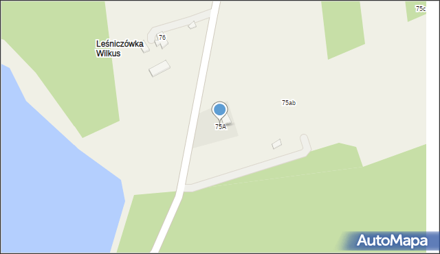 Jakunówko, Jakunówko, 75A, mapa Jakunówko