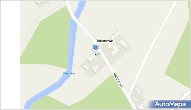 Jakunowo, Jakunowo, 5, mapa Jakunowo