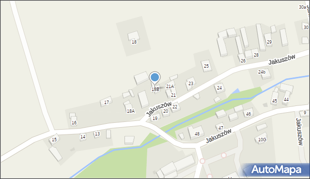 Jakuszów, Jakuszów, 18B, mapa Jakuszów