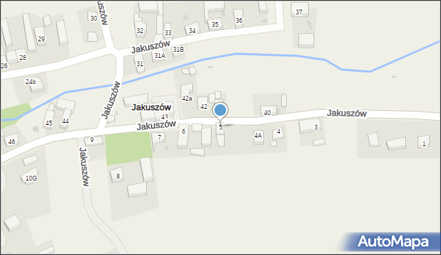 Jakuszów, Jakuszów, 5, mapa Jakuszów