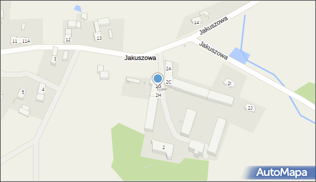 Jakuszowa, Jakuszowa, 2H-G, mapa Jakuszowa