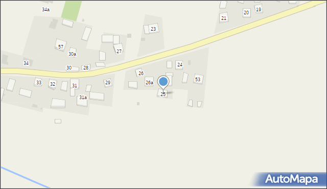 Jakuszowice, Jakuszowice, 25, mapa Jakuszowice