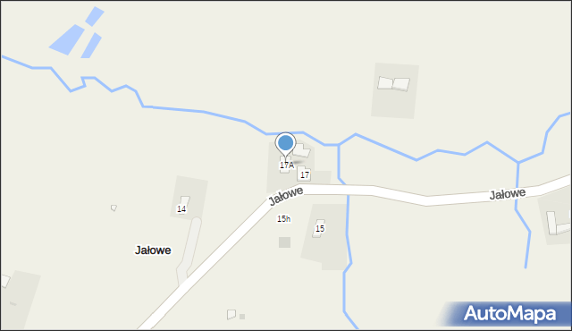 Jałowe, Jałowe, 17A, mapa Jałowe