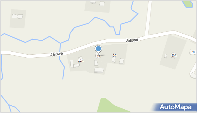 Jałowe, Jałowe, 19, mapa Jałowe