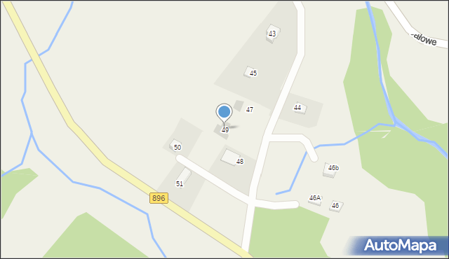 Jałowe, Jałowe, 49, mapa Jałowe