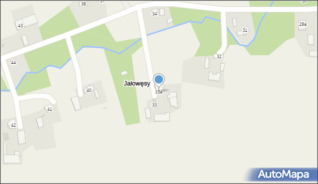 Jałowęsy, Jałowęsy, 33a, mapa Jałowęsy