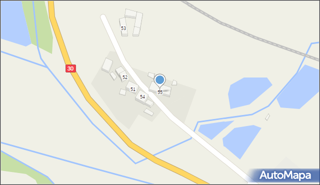 Jałowiec, Jałowiec, 55, mapa Jałowiec