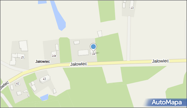 Jałowiec, Jałowiec, 14, mapa Jałowiec