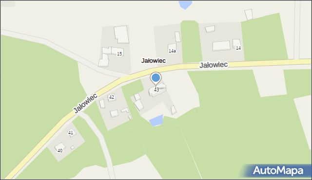 Jałowiec, Jałowiec, 43, mapa Jałowiec