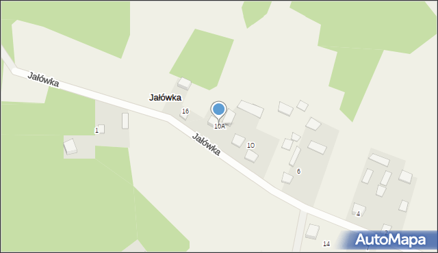 Jałówka, Jałówka, 10A, mapa Jałówka