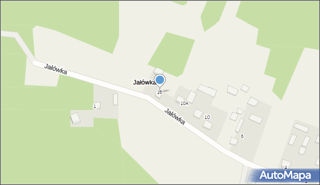 Jałówka, Jałówka, 16, mapa Jałówka