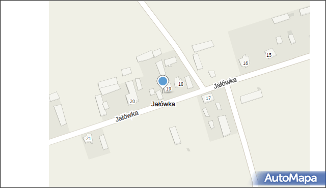 Jałówka, Jałówka, 19a, mapa Jałówka