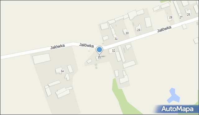 Jałówka, Jałówka, 33, mapa Jałówka