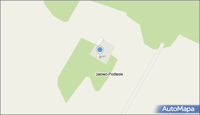 Jałowo, Jałowo, 19, mapa Jałowo
