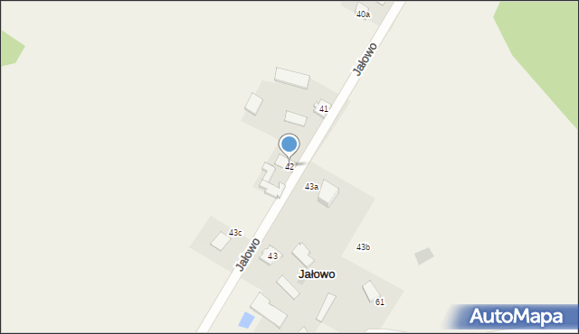 Jałowo, Jałowo, 42, mapa Jałowo