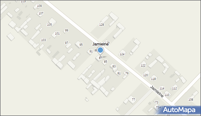 Jamielne, Jamielne, 87, mapa Jamielne