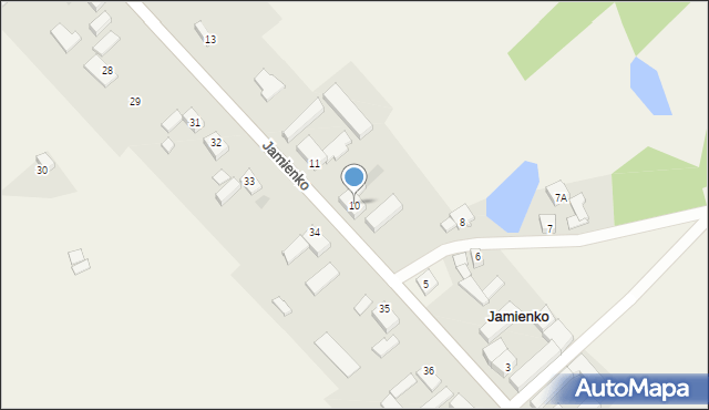 Jamienko, Jamienko, 10, mapa Jamienko