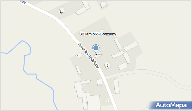 Jamiołki-Godzieby, Jamiołki-Godzieby, 7, mapa Jamiołki-Godzieby