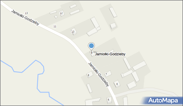 Jamiołki-Godzieby, Jamiołki-Godzieby, 9, mapa Jamiołki-Godzieby