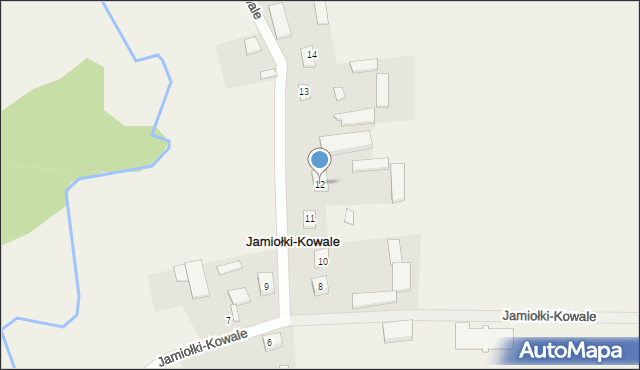 Jamiołki-Kowale, Jamiołki-Kowale, 12, mapa Jamiołki-Kowale