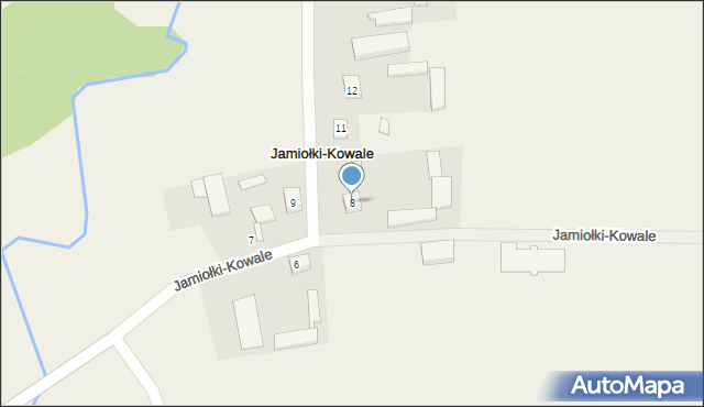 Jamiołki-Kowale, Jamiołki-Kowale, 8, mapa Jamiołki-Kowale