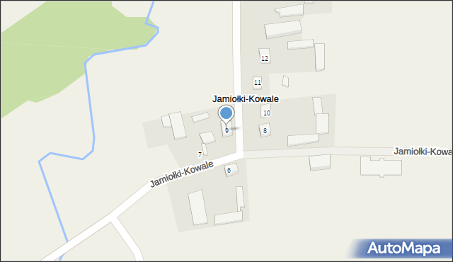 Jamiołki-Kowale, Jamiołki-Kowale, 9, mapa Jamiołki-Kowale