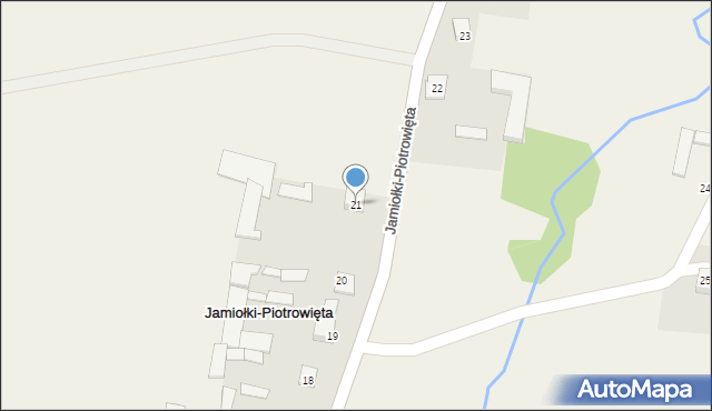 Jamiołki-Piotrowięta, Jamiołki-Piotrowięta, 21, mapa Jamiołki-Piotrowięta