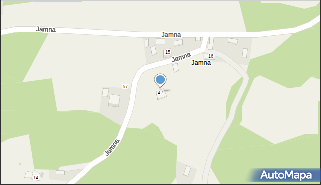 Jamna, Jamna, 47, mapa Jamna