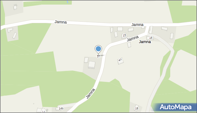 Jamna, Jamna, 57, mapa Jamna