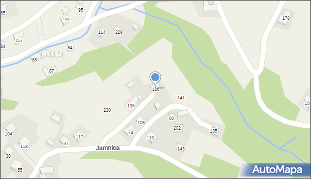 Jamnica, Jamnica, 126, mapa Jamnica