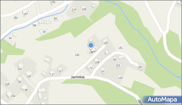 Jamnica, Jamnica, 136, mapa Jamnica