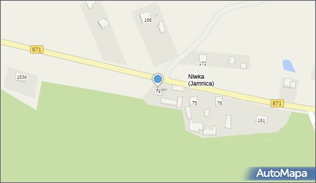 Jamnica, Jamnica, 74, mapa Jamnica