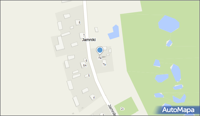 Jamniki, Jamniki, 7A, mapa Jamniki