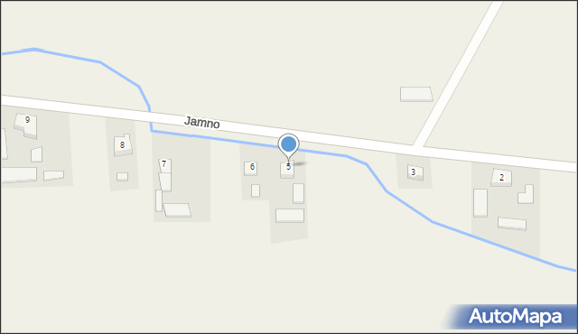 Jamno, Jamno, 5, mapa Jamno