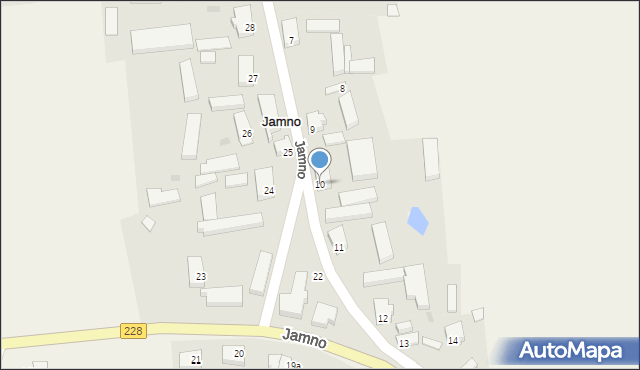 Jamno, Jamno, 10, mapa Jamno