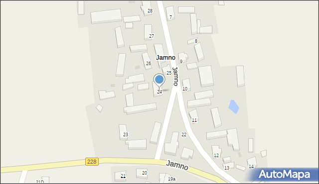Jamno, Jamno, 24, mapa Jamno