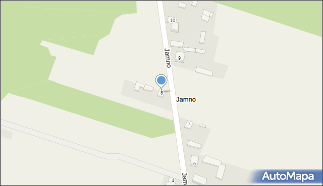 Jamno, Jamno, 8, mapa Jamno