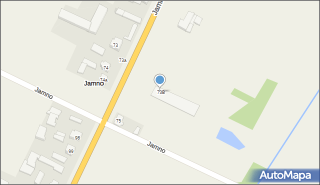 Jamno, Jamno, 73B, mapa Jamno