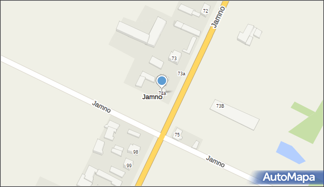 Jamno, Jamno, 74a, mapa Jamno