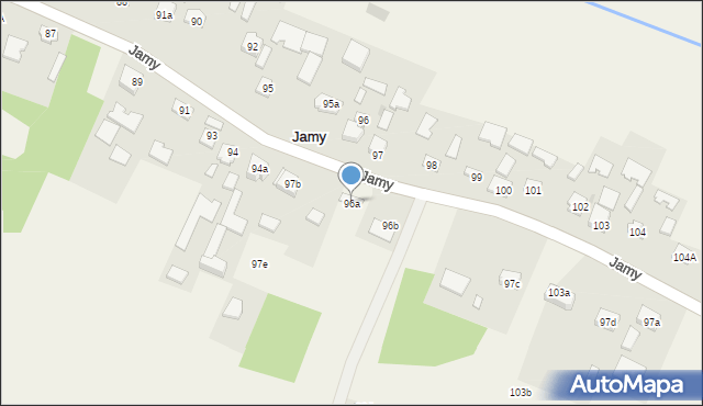 Jamy, Jamy, 96a, mapa Jamy