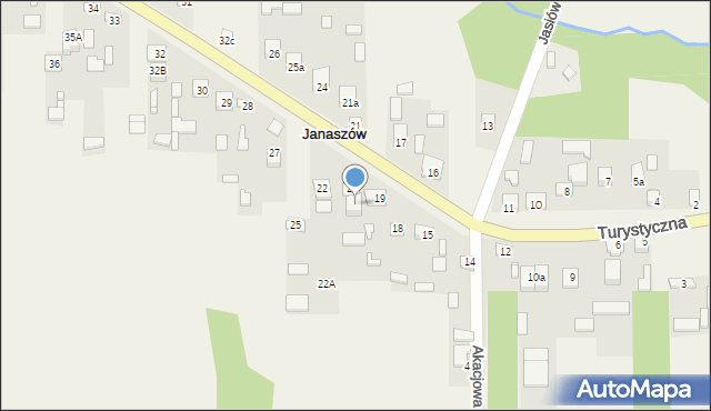 Janaszów, Janaszów, 20A, mapa Janaszów