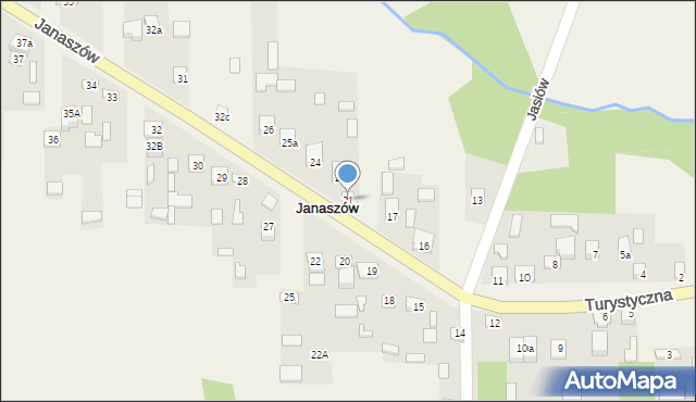 Janaszów, Janaszów, 21, mapa Janaszów