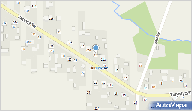 Janaszów, Janaszów, 24, mapa Janaszów