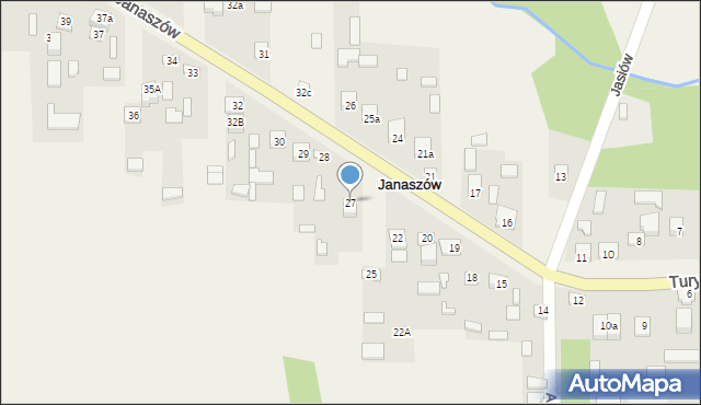 Janaszów, Janaszów, 27, mapa Janaszów