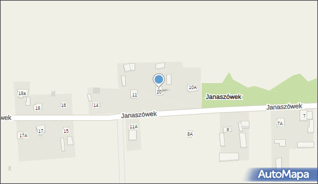 Janaszówek, Janaszówek, 10, mapa Janaszówek