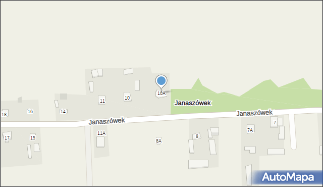 Janaszówek, Janaszówek, 10A, mapa Janaszówek